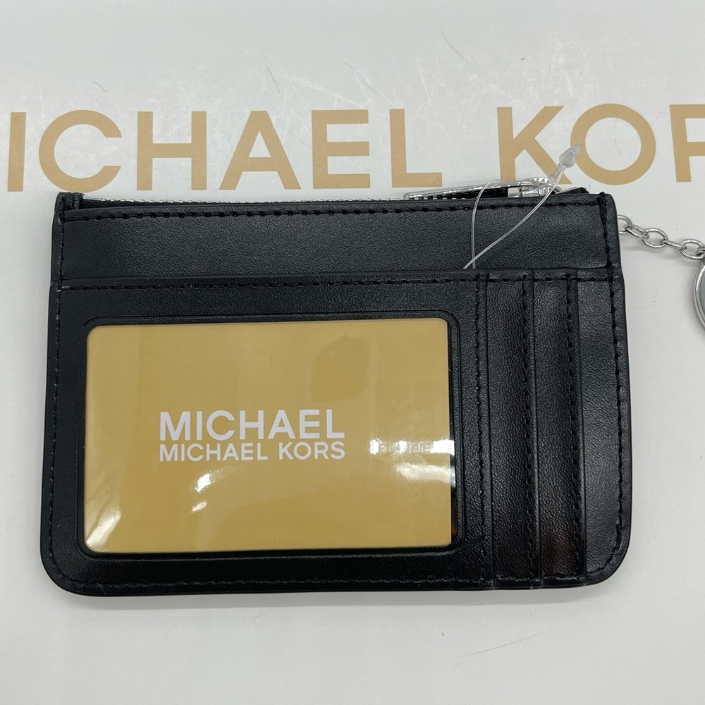 Michael Kors Small TZ Coinpouch w/ID Black - Picture 3 of 6